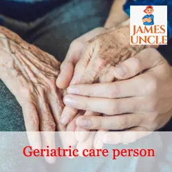 Aya, Geriatric care person, Attendant Mrs. Mamoni Das Sarkar in Kharija Berubari